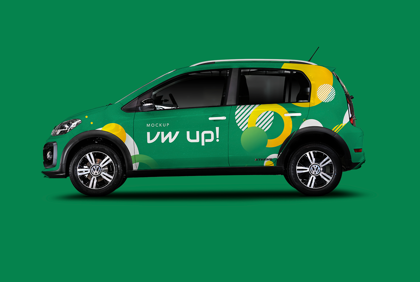 Mockup Up  psd up volkswagen up volskwagen Advertising  brand identity car mockup Mockup Vehicle wrapping