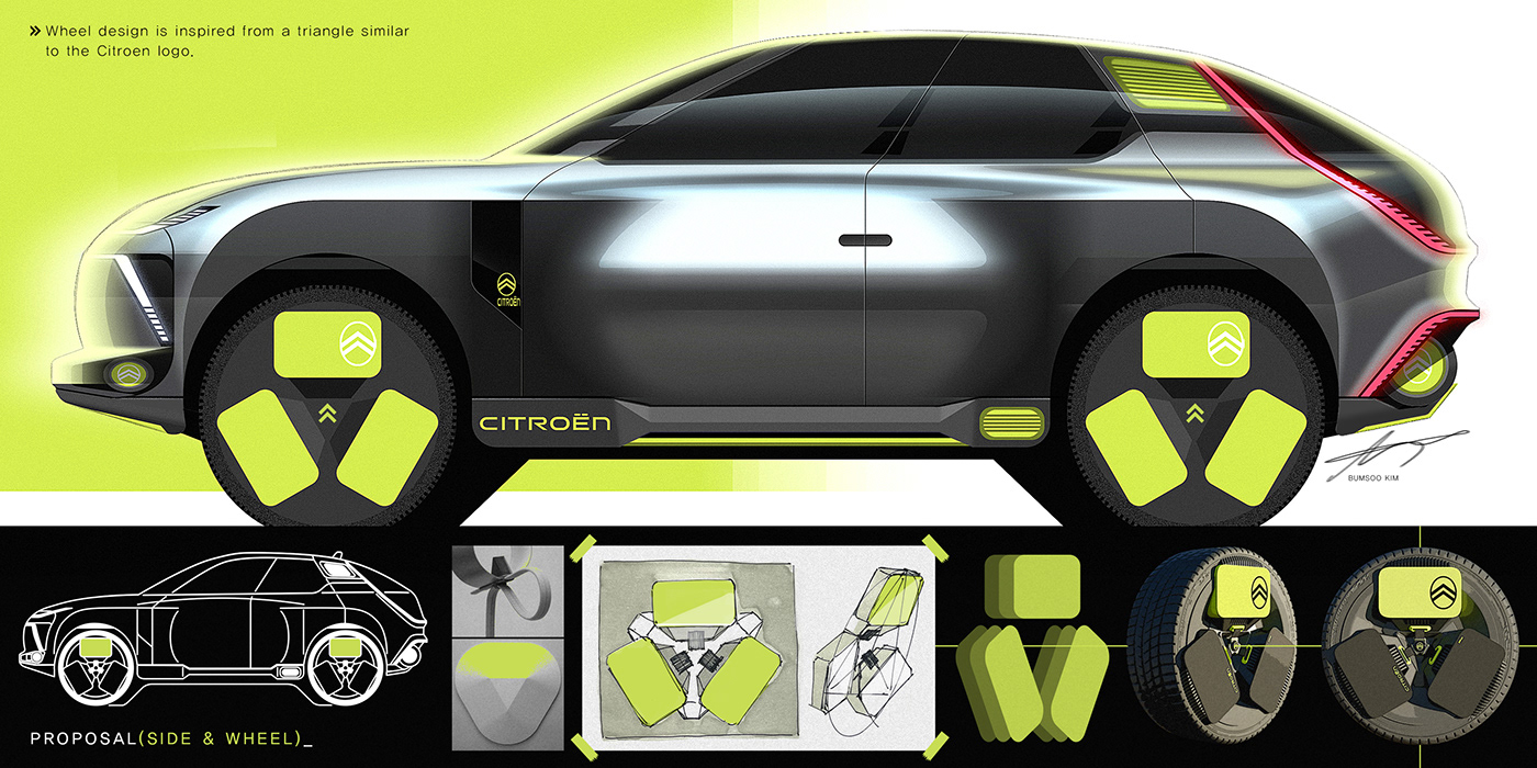 3D automobile automotive   Automotive design car car design citroen mobility transportation Transportation Design