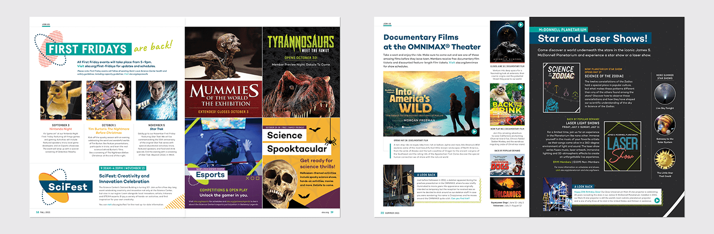 graphic design  magazine membership museum Museum Design science design editorial Layout publication