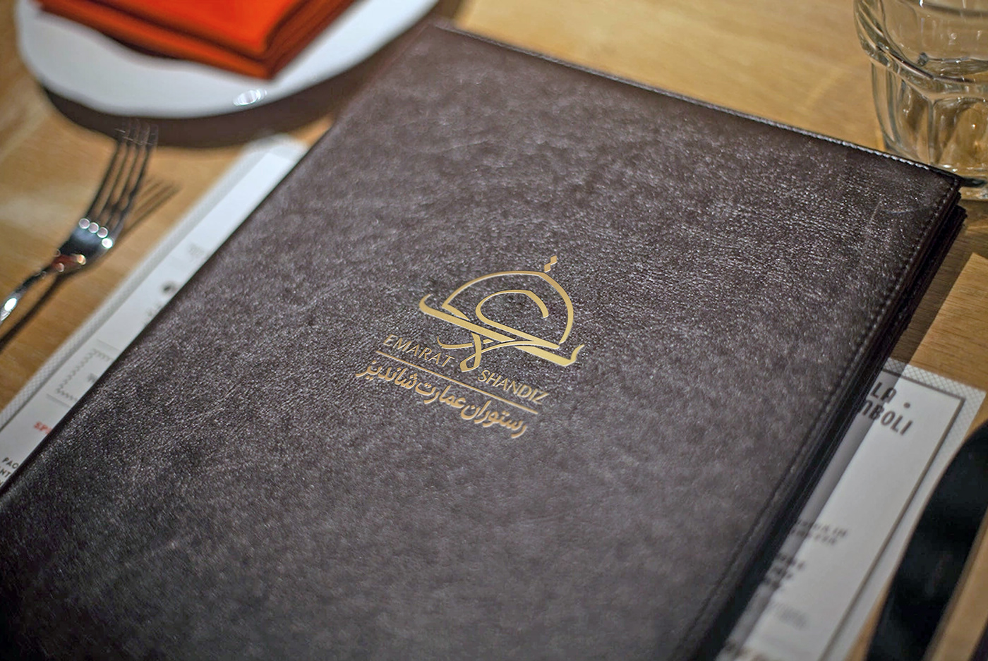 identity branding  Logotype logo restaurantlogo Emarat shandiz corporate visualidentity PersianRestaurant