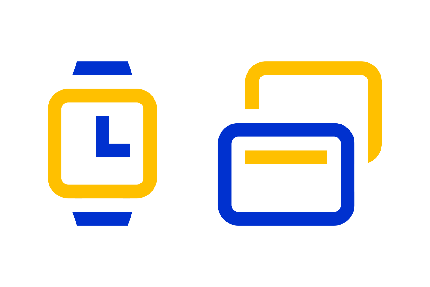 blue brand identity card corporate credit design Icon iconography Visa yellow