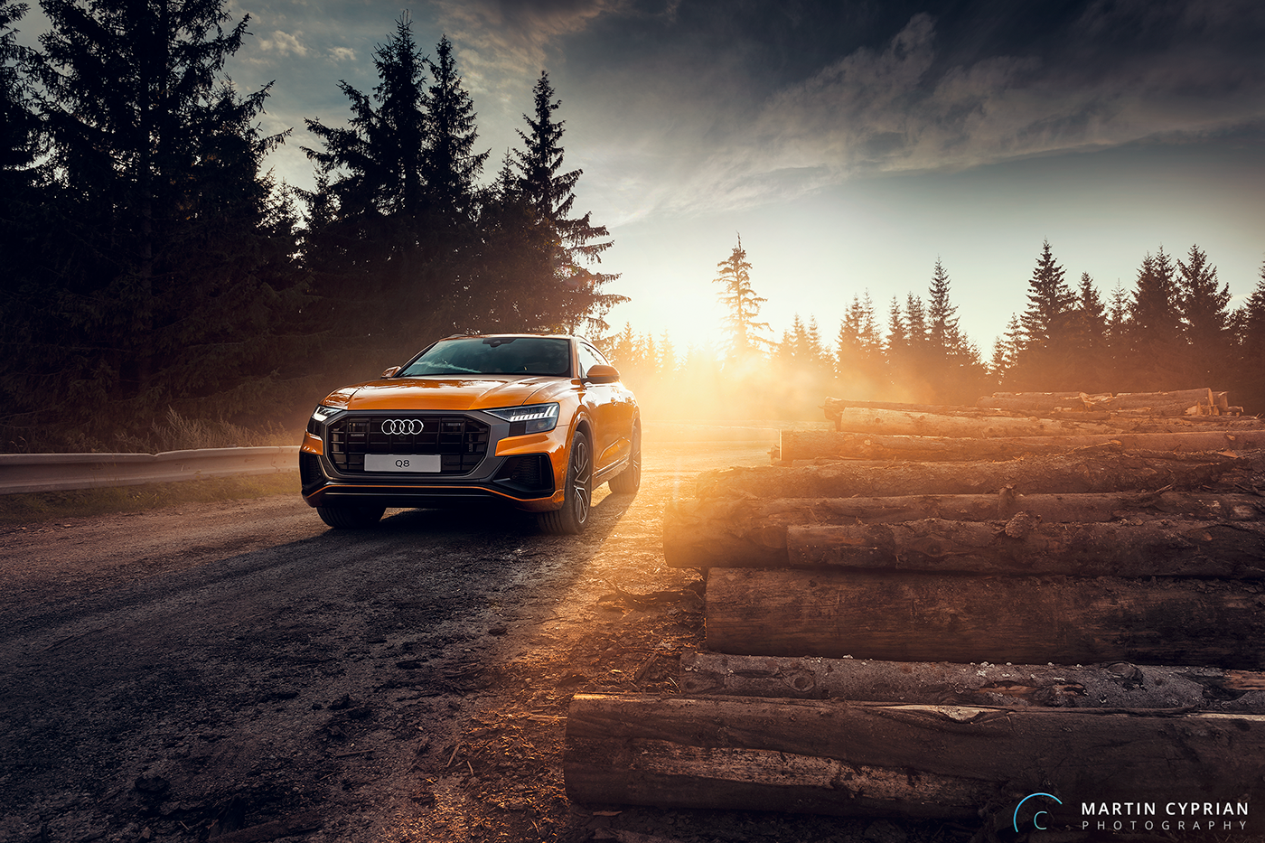 Audi q8 Martin Cyprian cyprian slovakia car automotive   Photography  sunset CGI