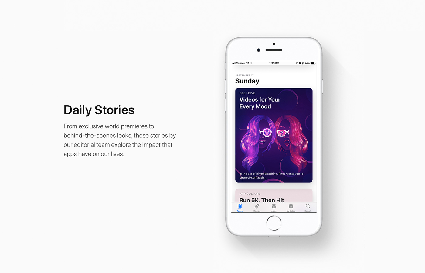 apple app store article design face effect rheo