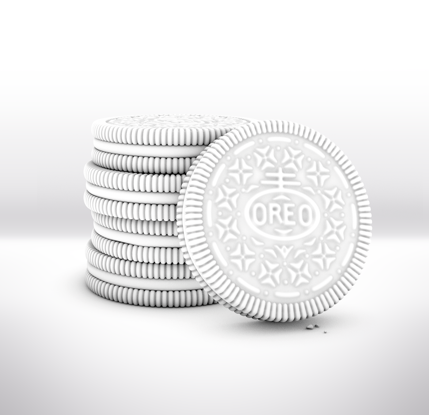 oreo biscuits 3D realistic Packaging