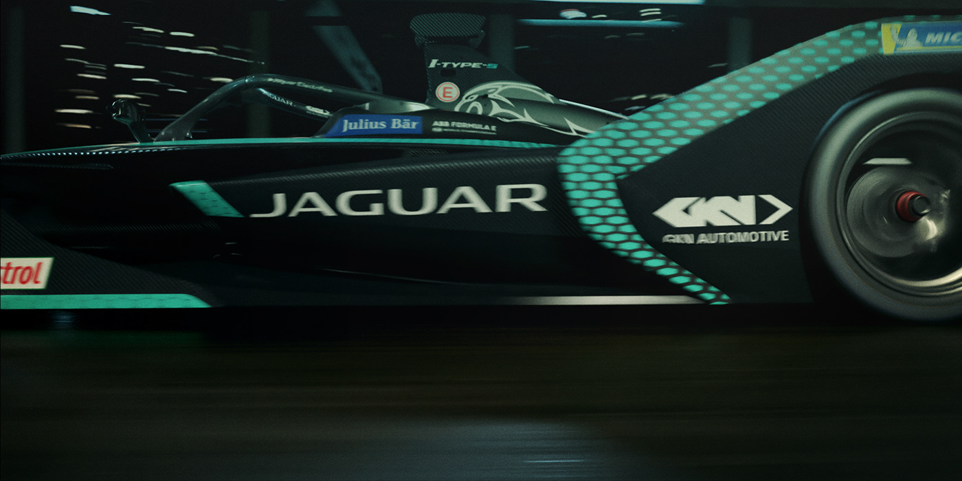 animation  car city design digital formula e jaguar light motion trend