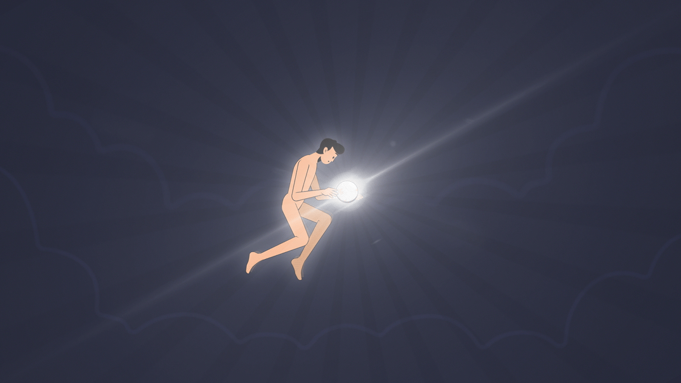 Illustration about a man with Earth in his hands