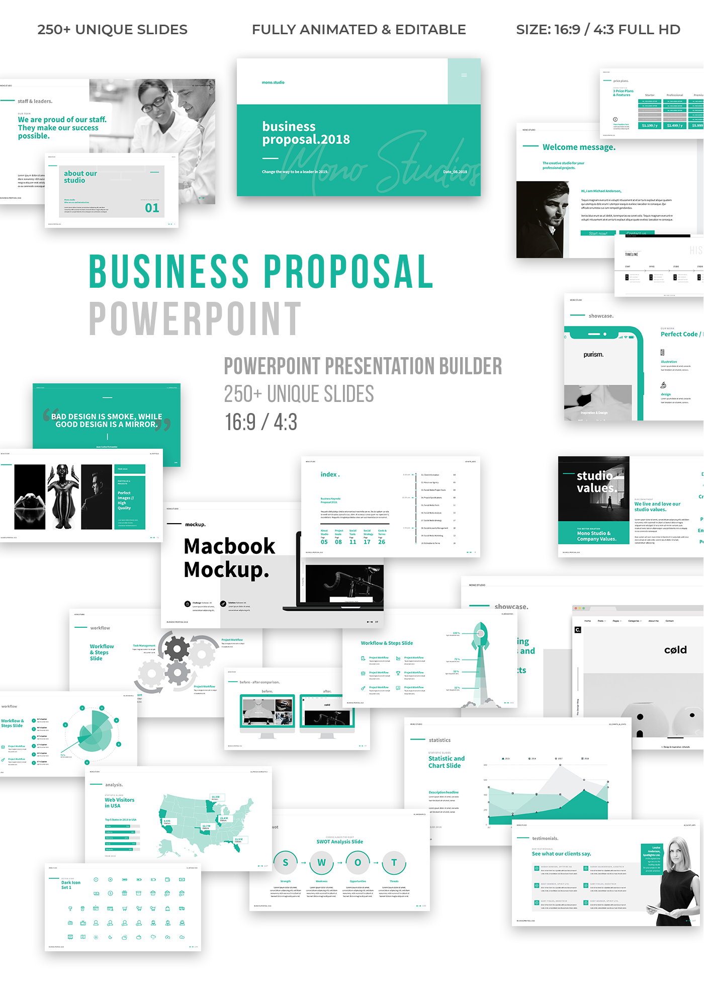 Proposal business company pitch deck corporate design best presentation Keynote