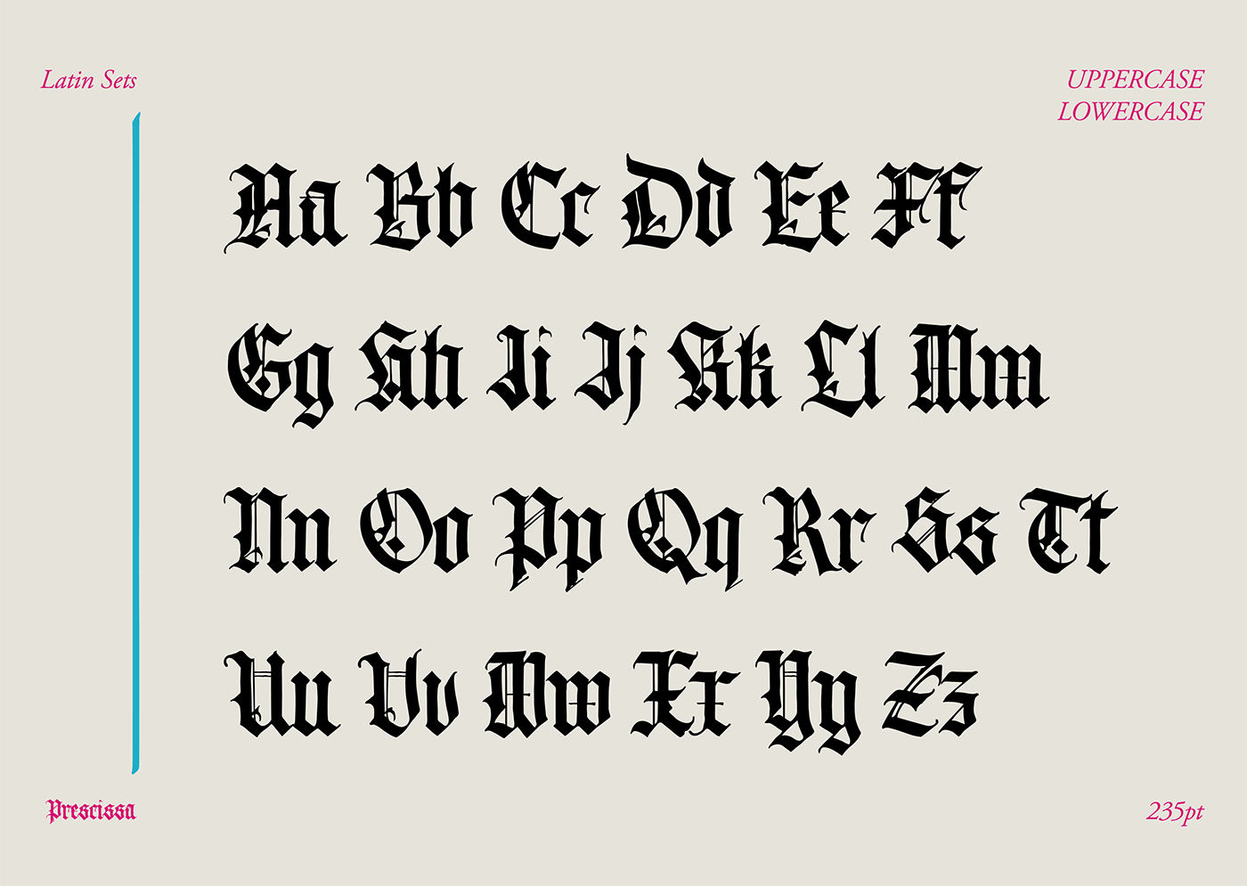 Blackletter Calligraphy   font handwritten lettering Logotype magazine Typeface typography   vintage