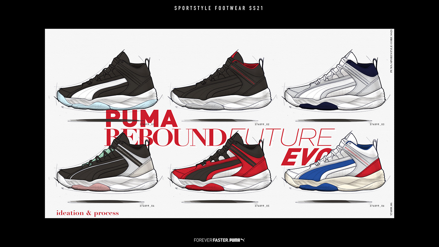 basketball puma footwear design industrial design  sneakers design concept