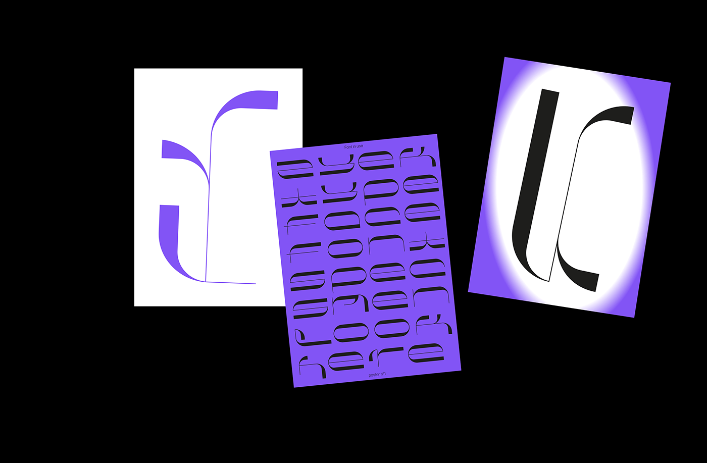 app bitmap design editorial magazine poster purple sticker type Typeface