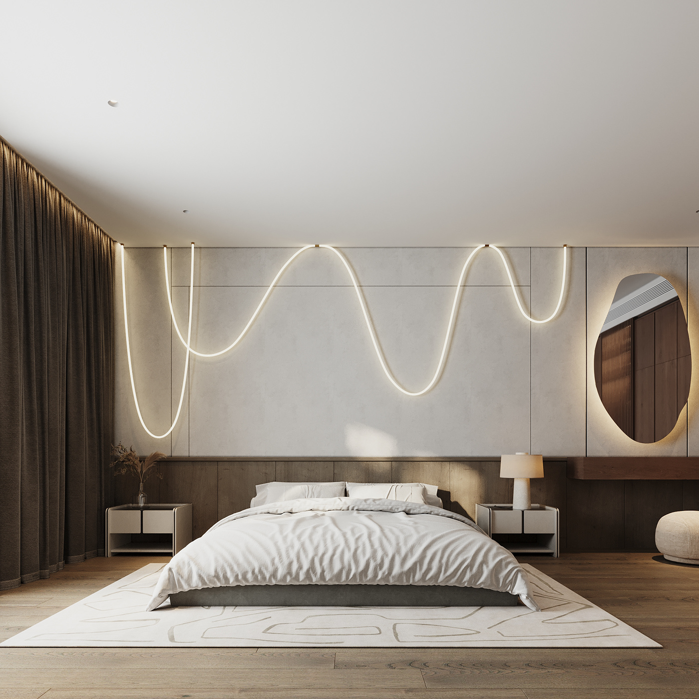 visualization interior design  bedroom Bedroom interior Bedrooms master bedroom Render studio couch