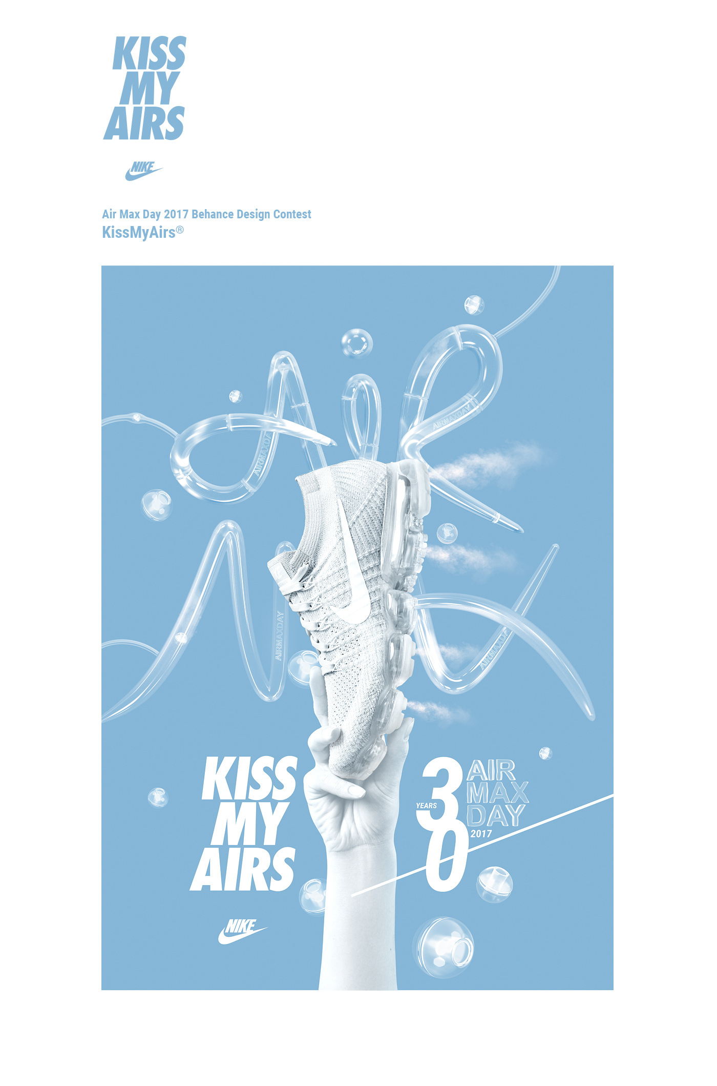 Nike airmax poster Kiss My Airs vapormax air anniversary contest