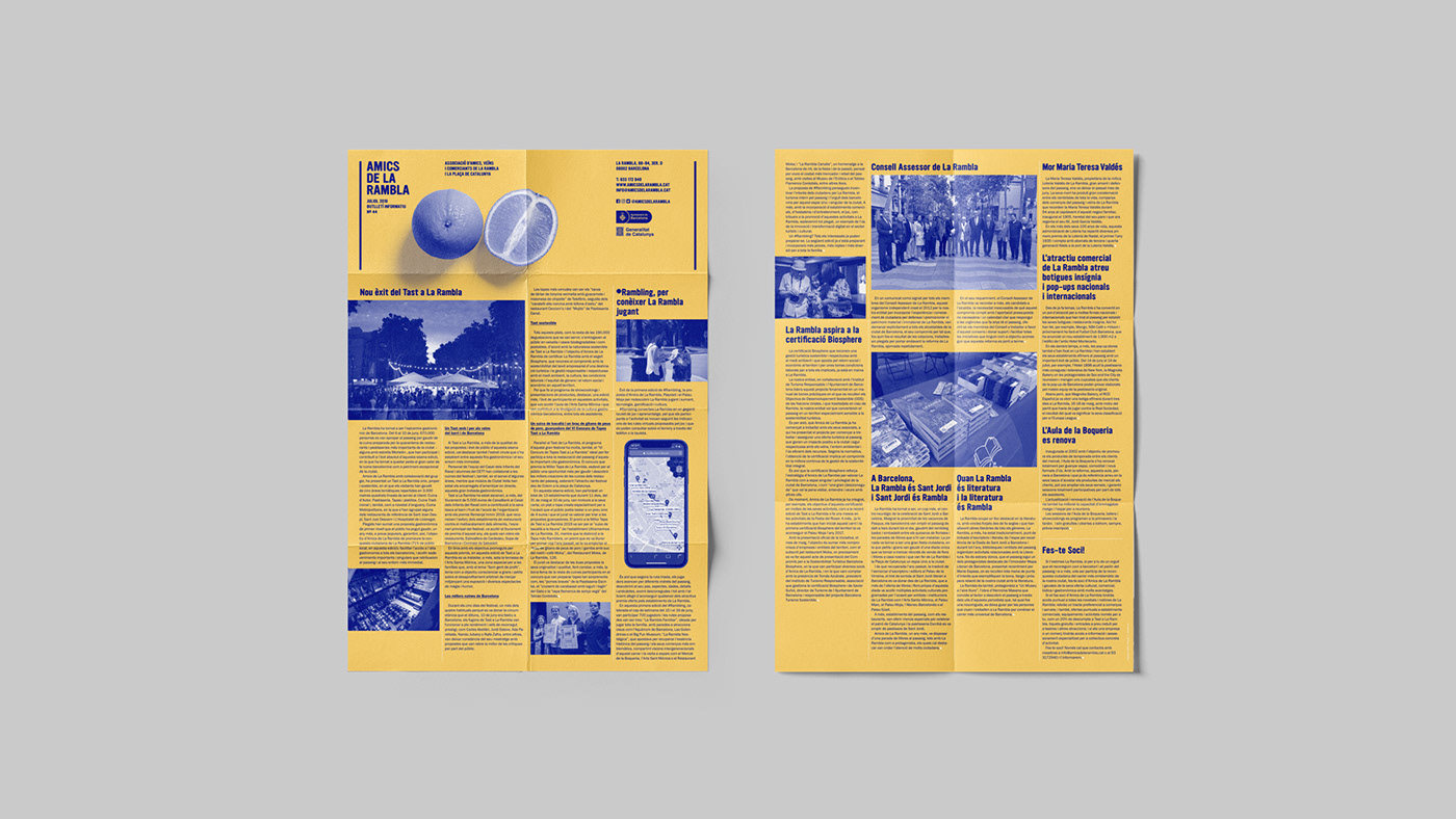 barcelona editorial design  graphic design  newsletter R&C