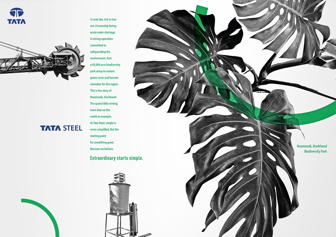 Advertising  art direction  tata Tata Steel Creative Direction  Copy Writing Layout design