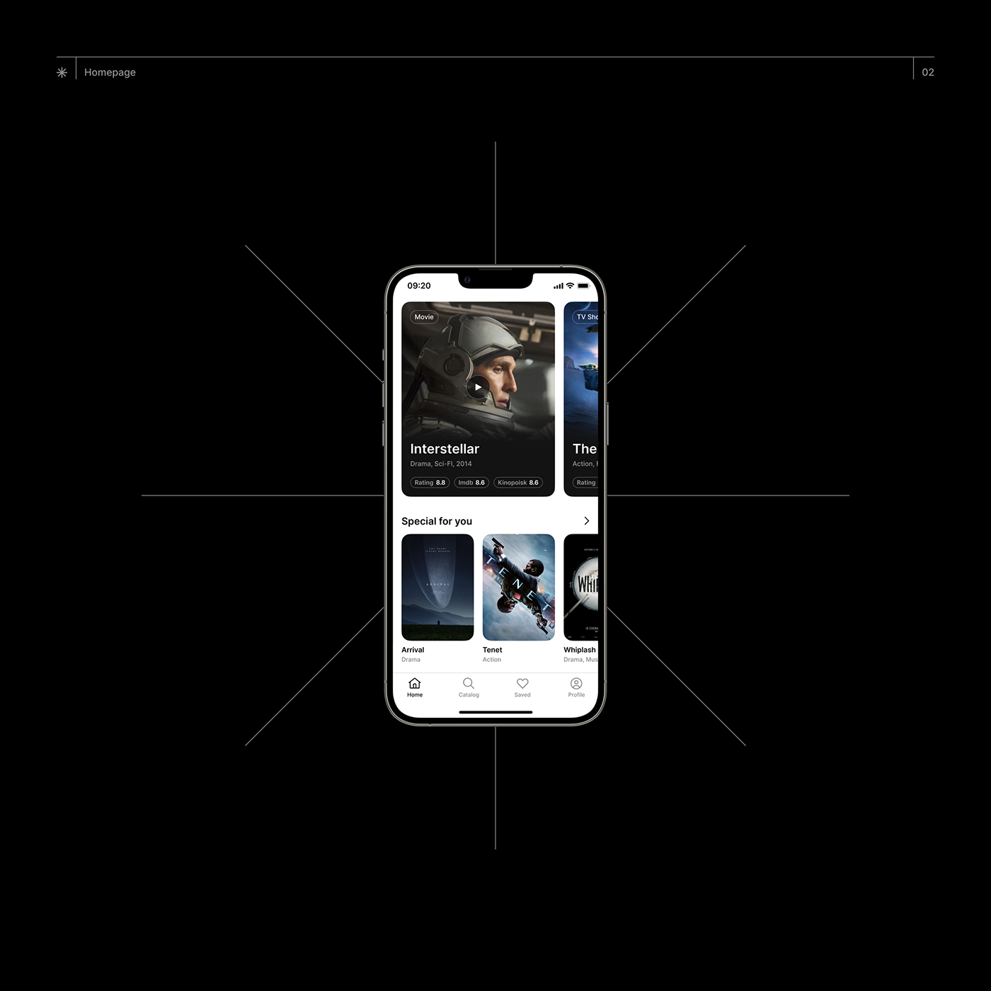 app design Cinema Film   mobile Mobile app movie UI user interface ux ux/ui