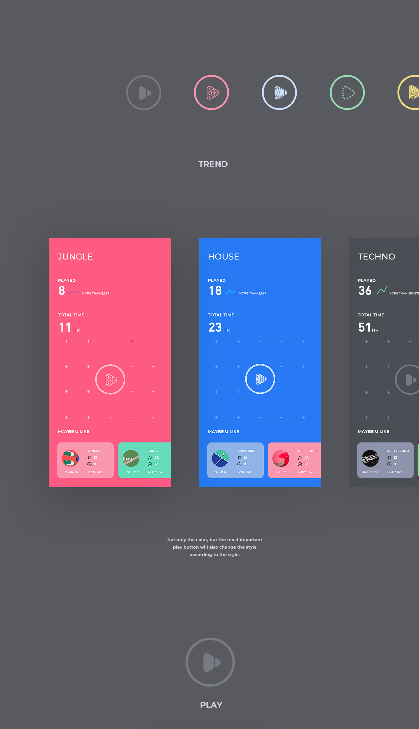 UI ux interaction app mobile ios motion typography   font animation 