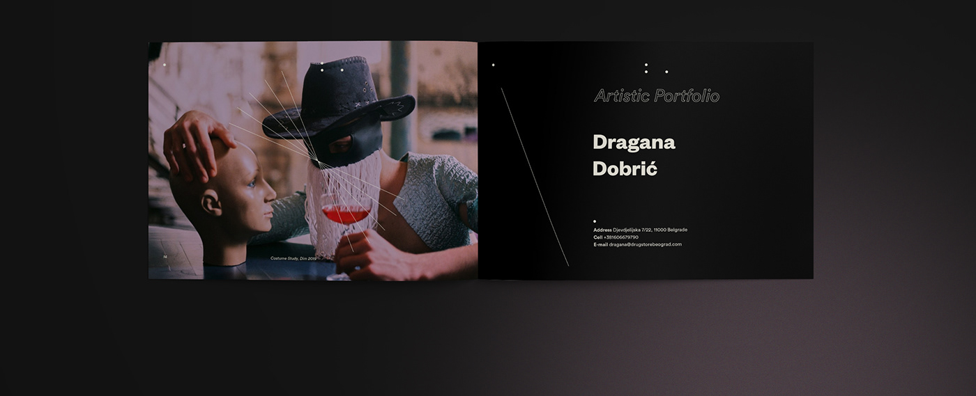 artistic brochure CV drugstore nightclub personal portfolio portfolio presentation Resume