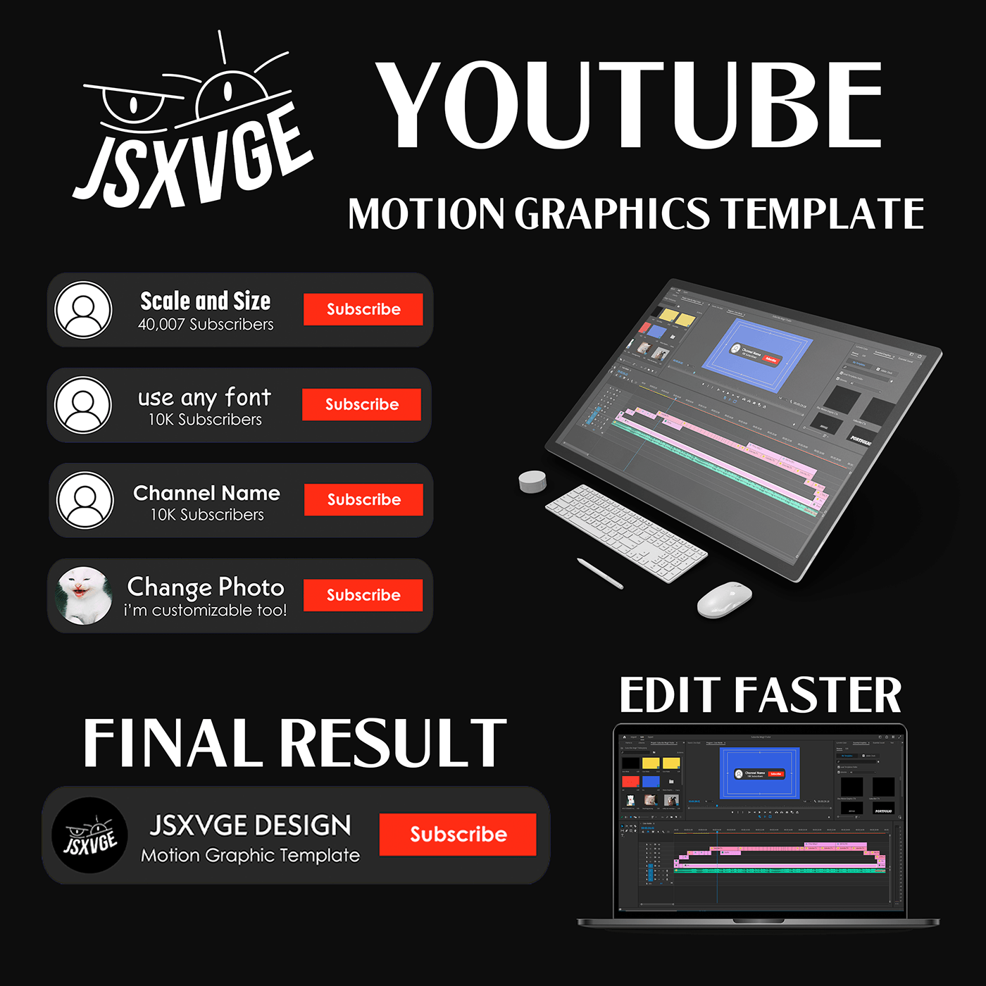 MOGRT Premiere Pro Video Editing after effects motion graphics  youtube Editing  Editor videography Motion Graphics Template