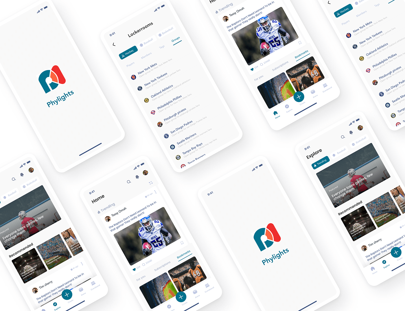 app design mobile Mobile app product social media sports Sports Design UI ux