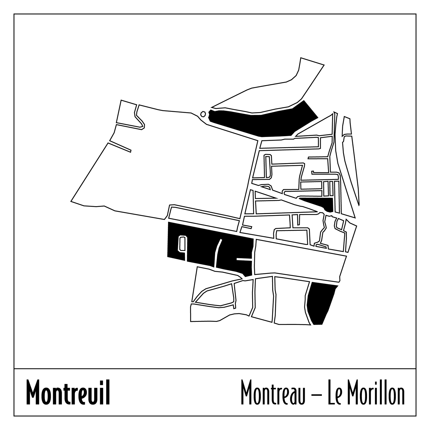 cartes Cartographie ILLUSTRATION  maps Montreuil Quartiers de Montreuil