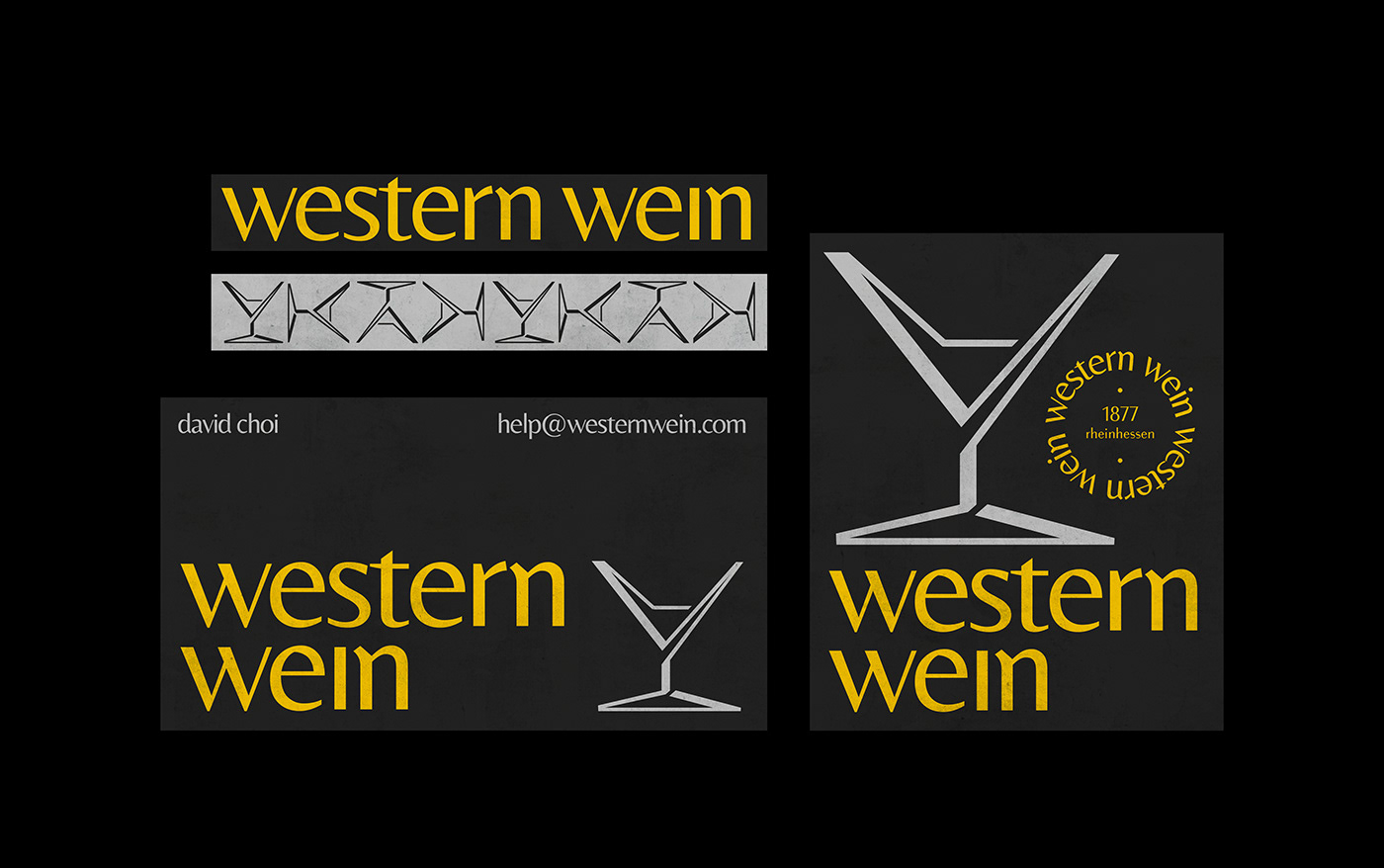 wine bar germany shop pakage logo sticker poster menu cafe