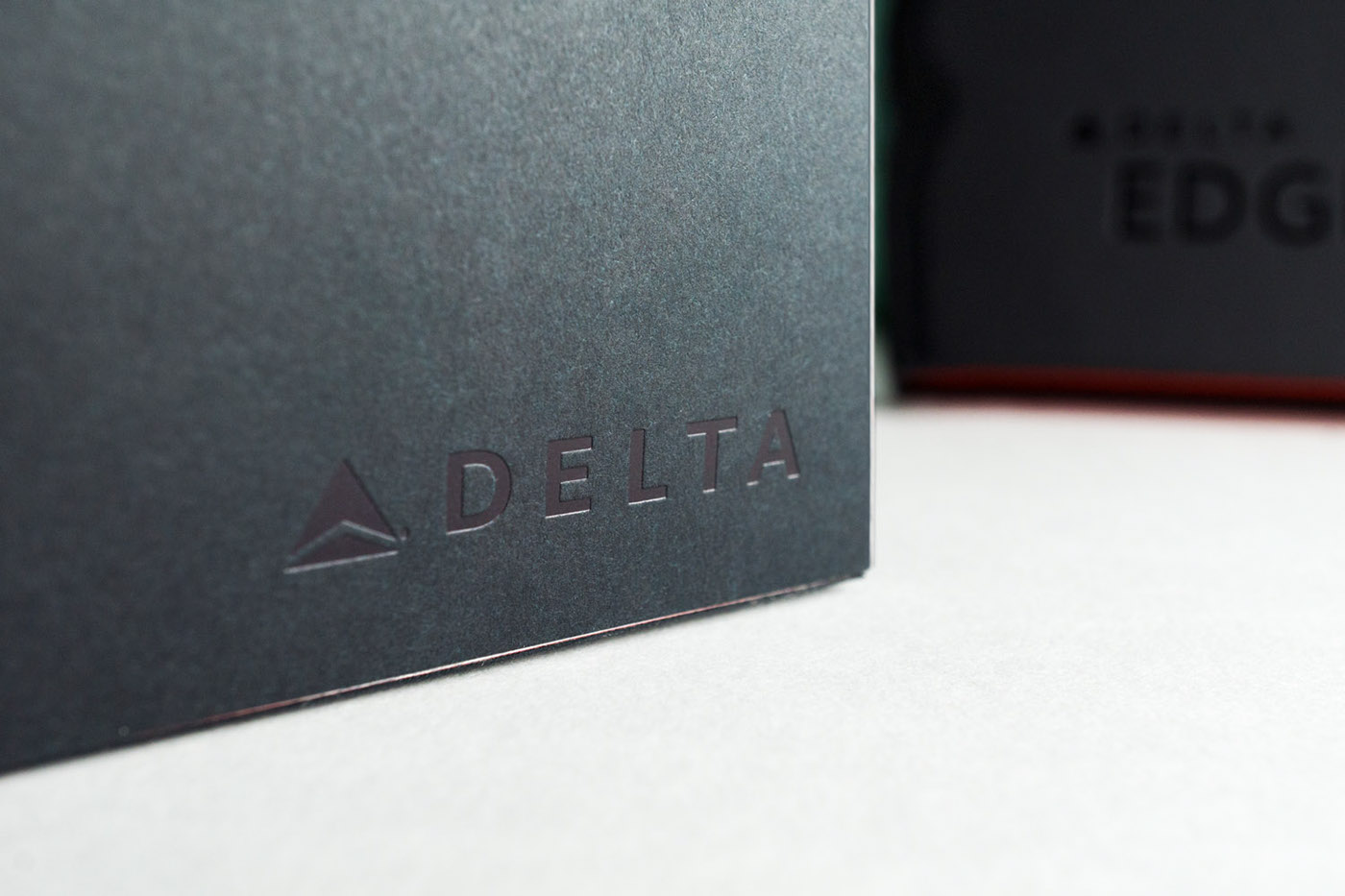 Delta box Packaging Sparks Grove modern LSTN speaker black paper red