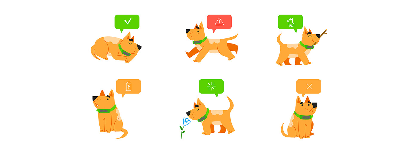 icons dogs Digital Art  ILLUSTRATION  Character design  averia