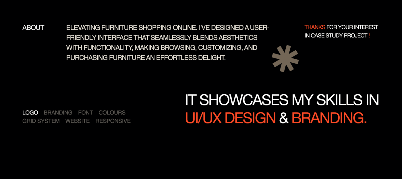 furniture design  Website landing page UI/UX Web Design  Figma Furniture Website Ecommerce Website Design CaseStudy