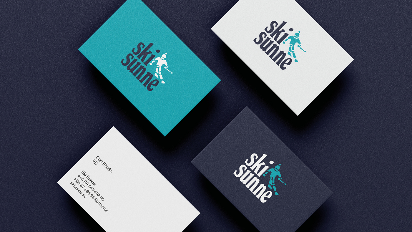 art direcction brand identity design identity Ski center Sunne Sweden