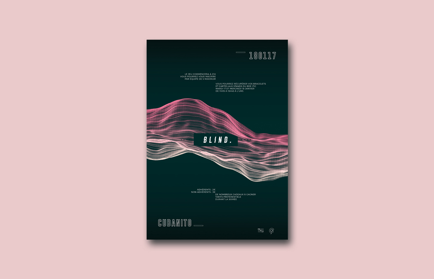 poster print design swiss minimalist simple colors Glitch modern art