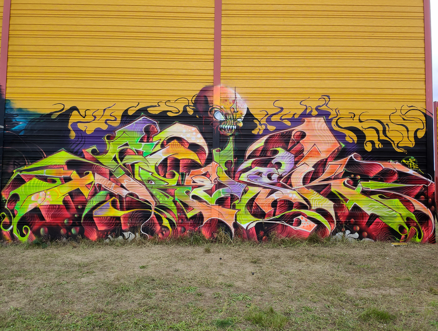 art artwork Character design  graff Graffiti ILLUSTRATION  Mural painting   streetart Style