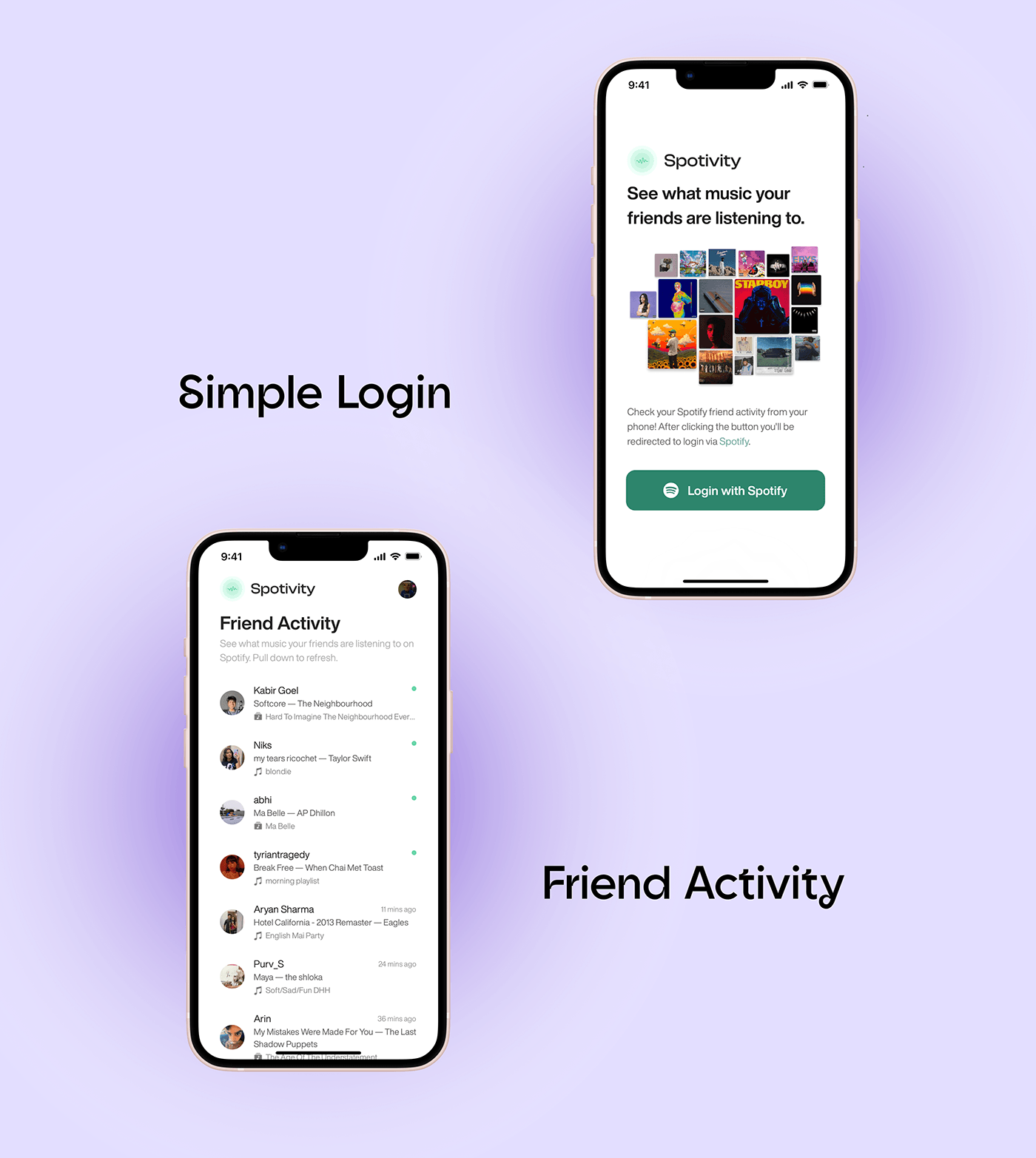 app Figma mobile music social spotify ui design UI/UX user interface ux