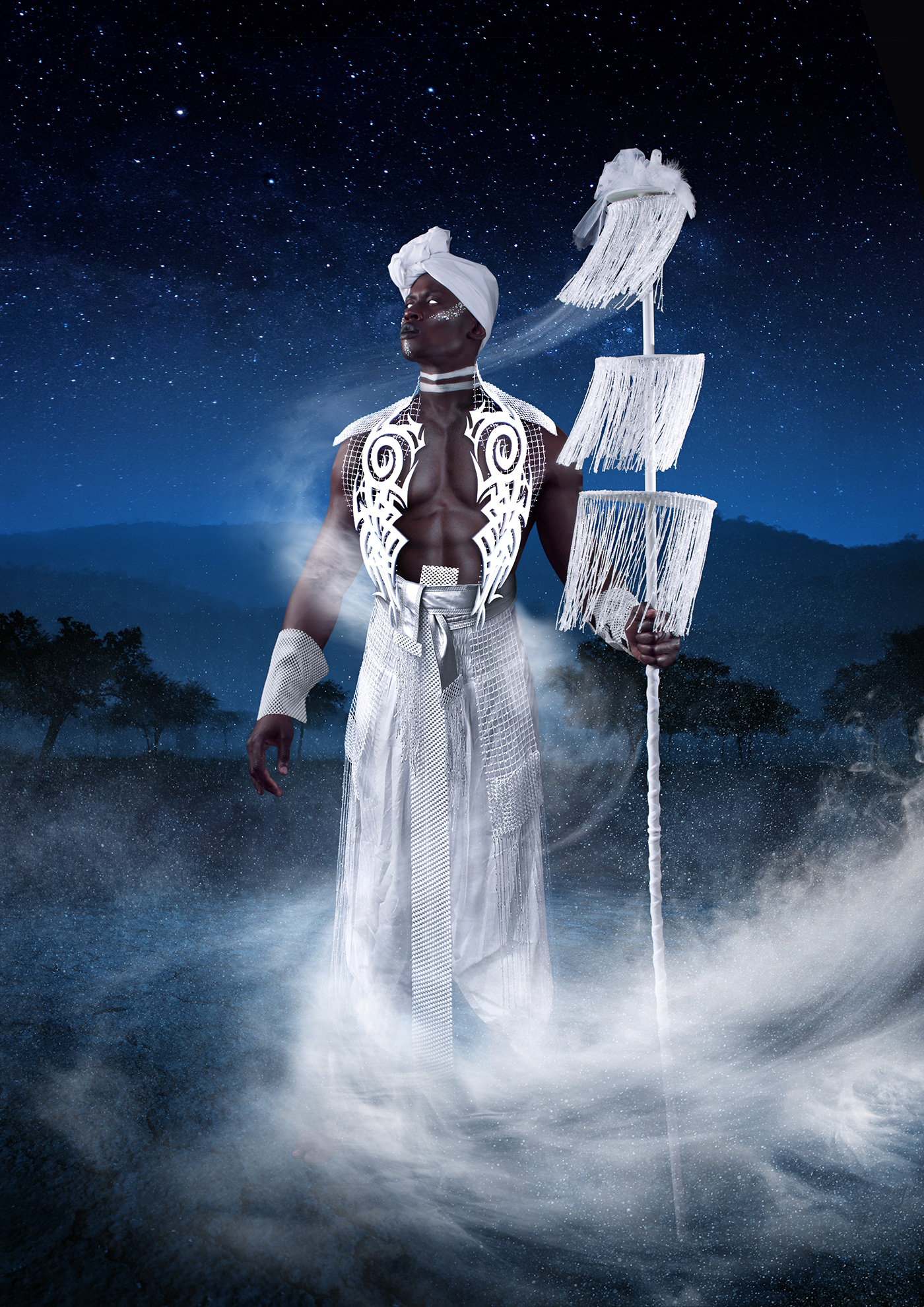 costume africa Fashion  orisha obatala White retouch avantgarde Innovative distinctive