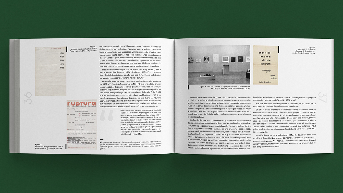 abstract art book Brazil concretismo editorial InDesign Lygia Clark museum thesis