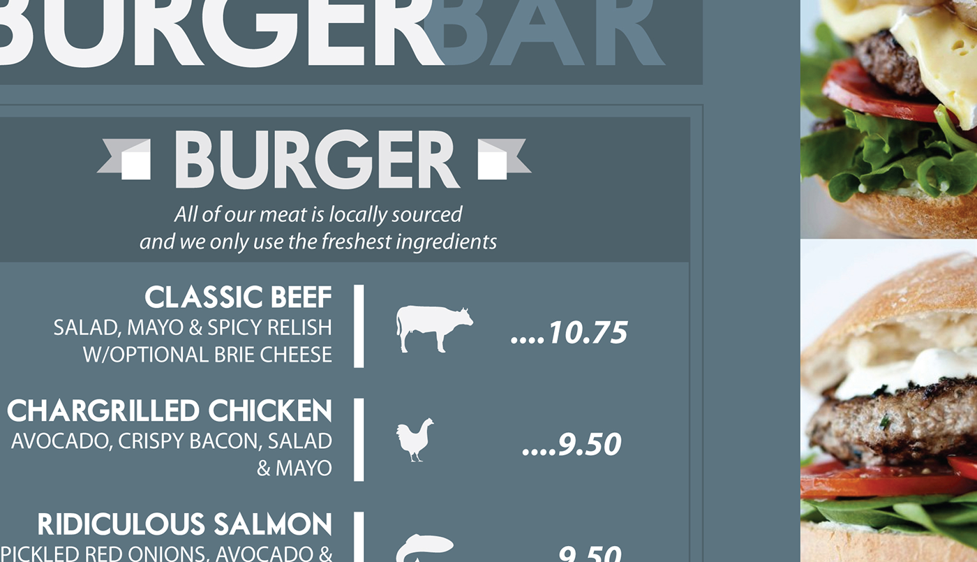 menu infographic design burger Food 