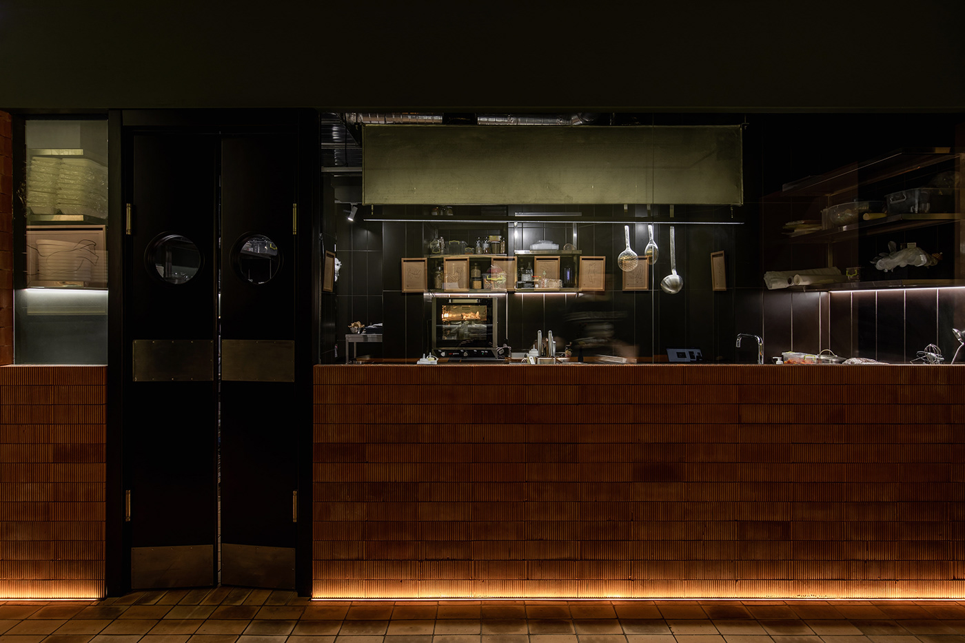 architecture brick cafe Cafe design refurbishment renovation restaurant Terrazzo