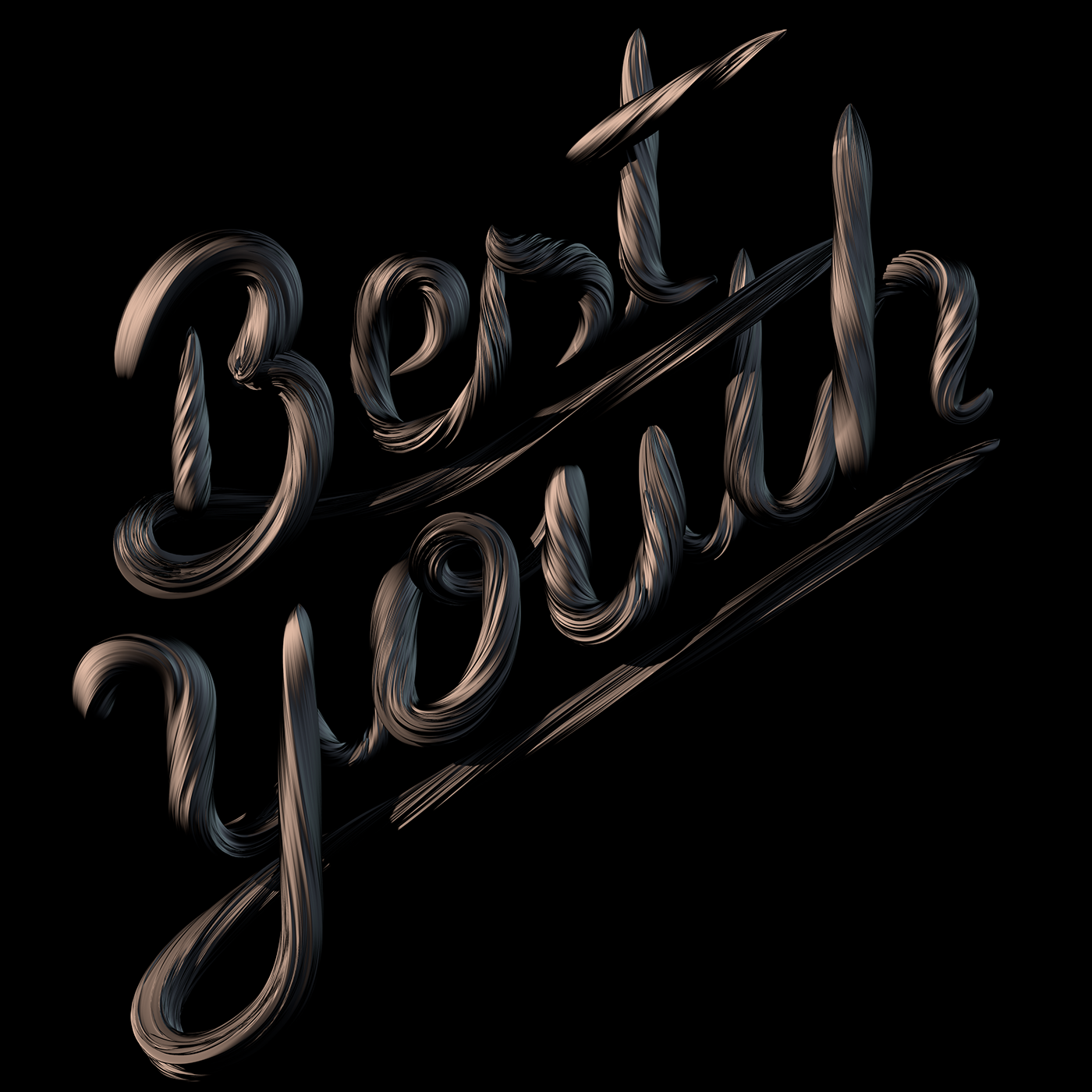 tipografia typography   cinema4d 4dtypography music vinyl LP best youth lci barcelona LP sleeve marca