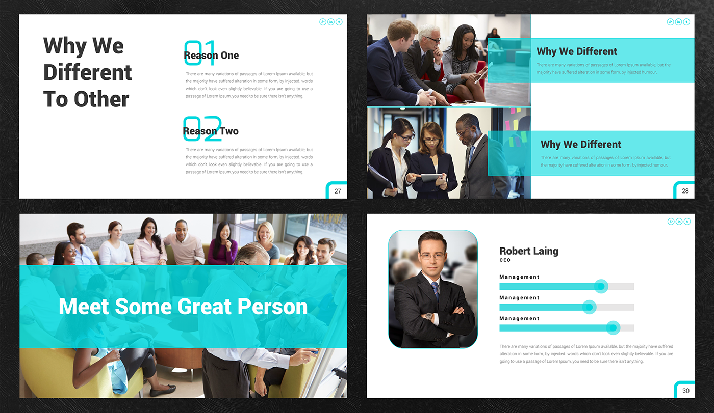 One Powerpoint presentation template creative free free design business corporate minimal