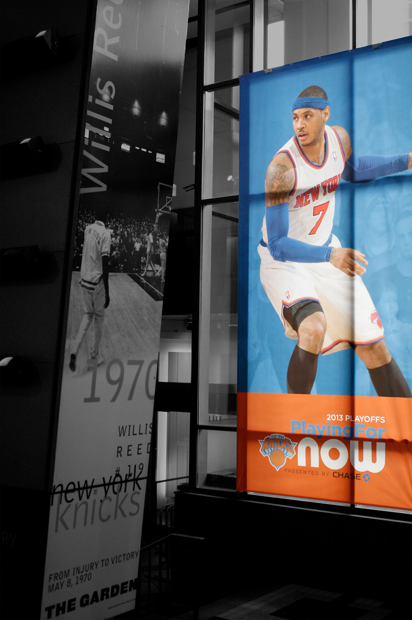 poster basketball New York Knicks Knickerbockers Playoffs Mural playingfornow NBA