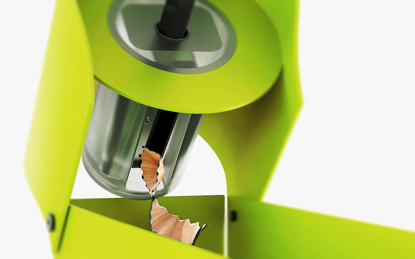 design industrial design  product design  product 3D Render branding  Pencil Sharpener punch moneybox