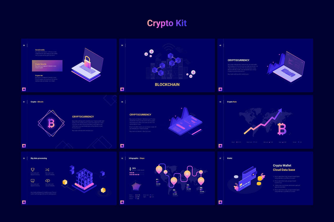 free free crypto free infographic blockchain crypto infographic Isometric bitcoin