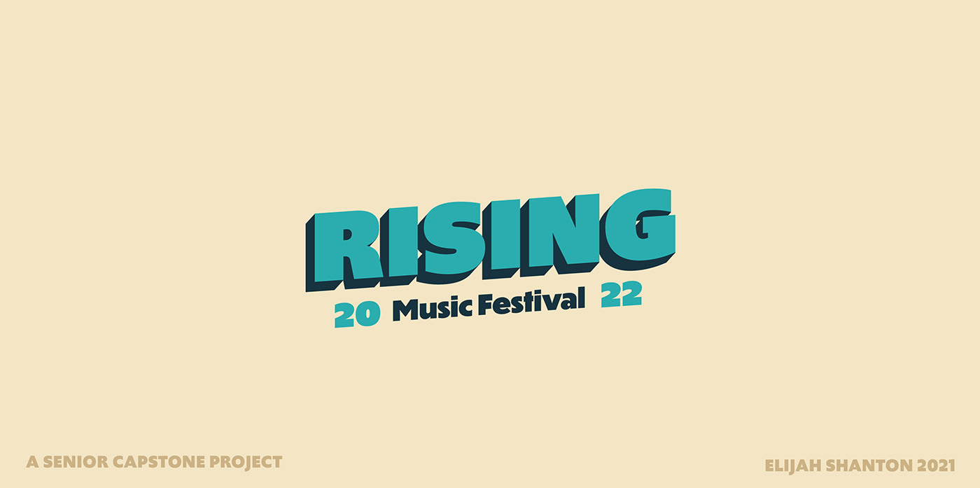 Rising Music Festival Logo- A senior capstone project my Elijah Shanton 