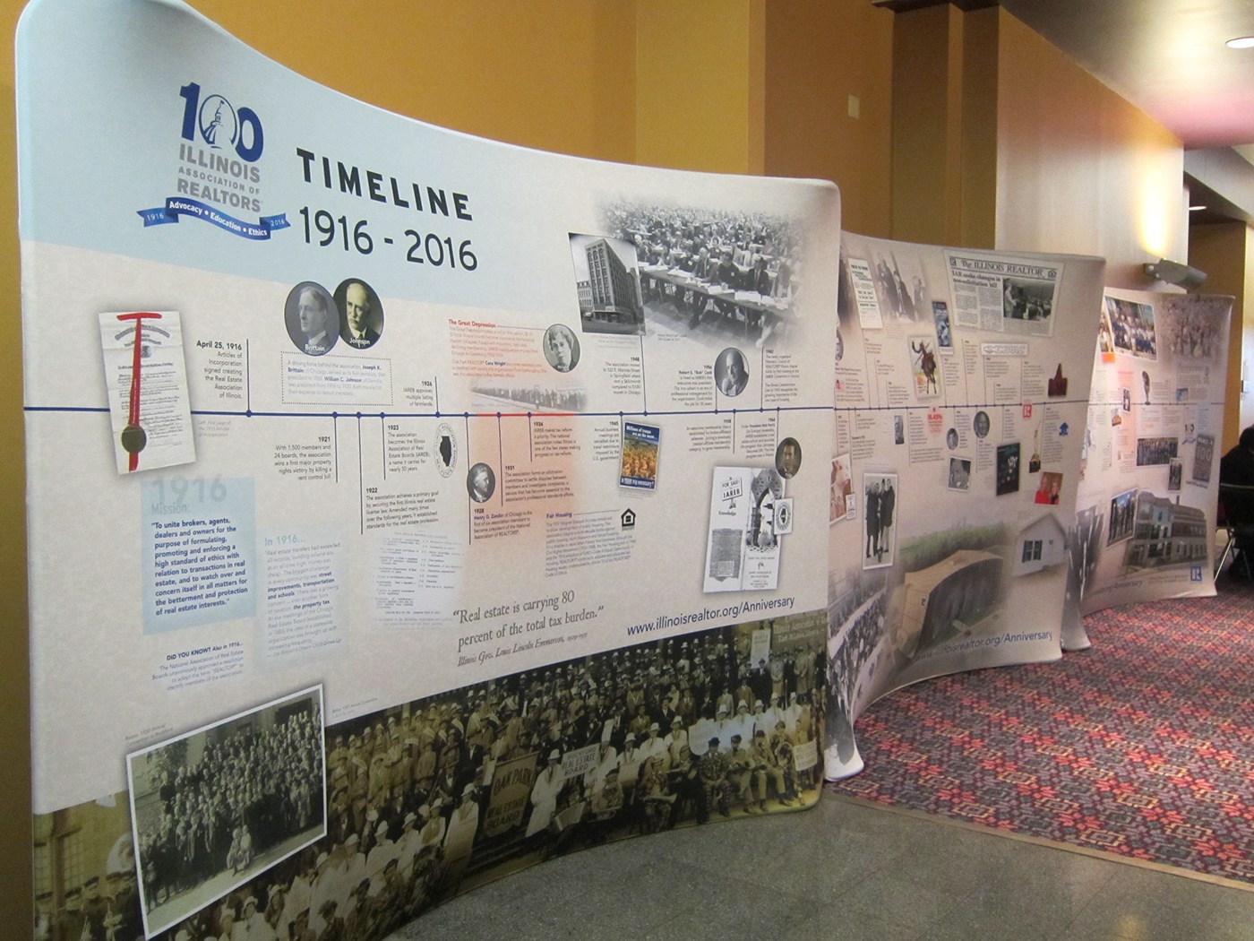 exhibit timeline anniversary