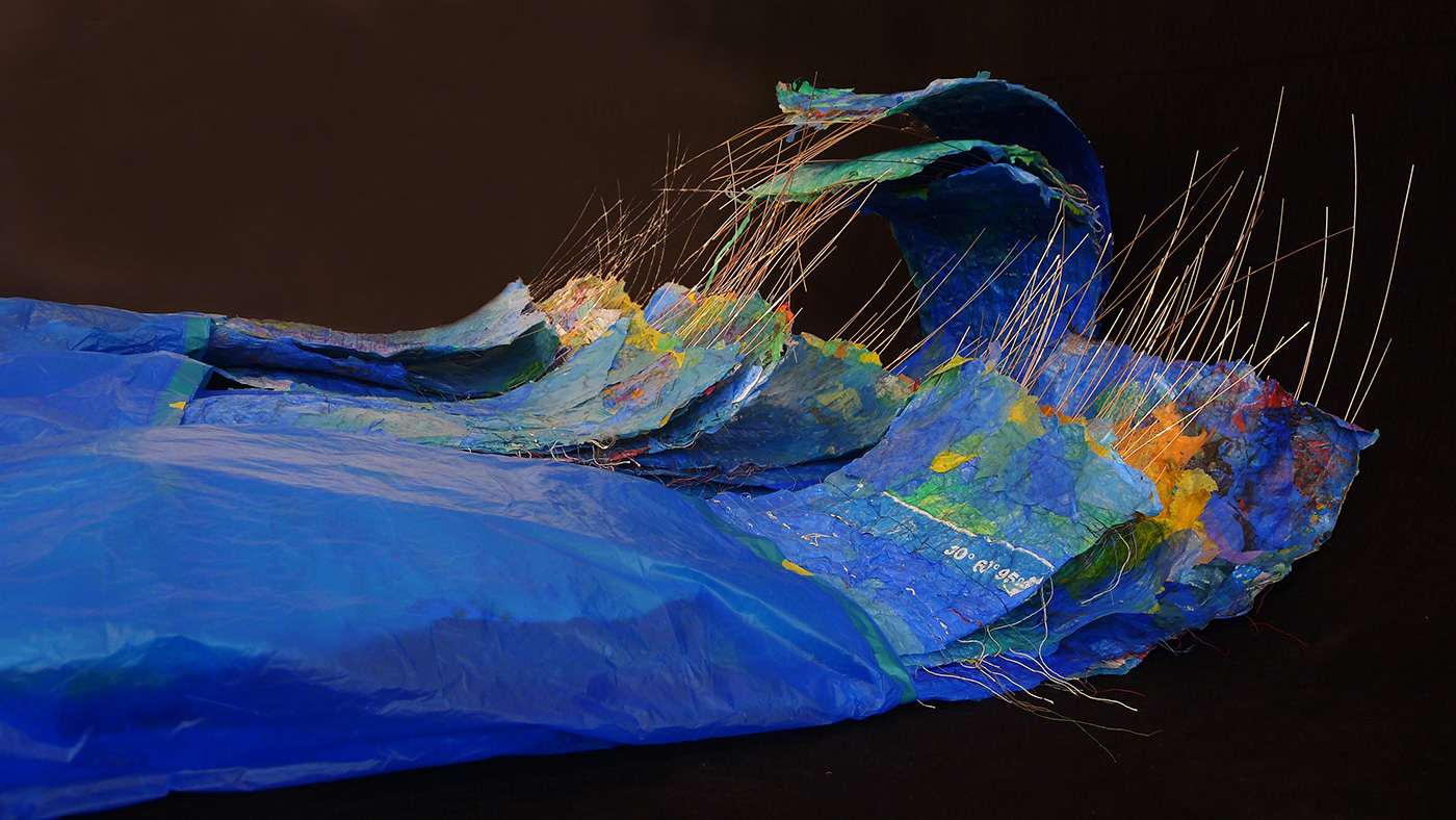 Colague Ecology Embroidery Ocean plastic sea textile trash