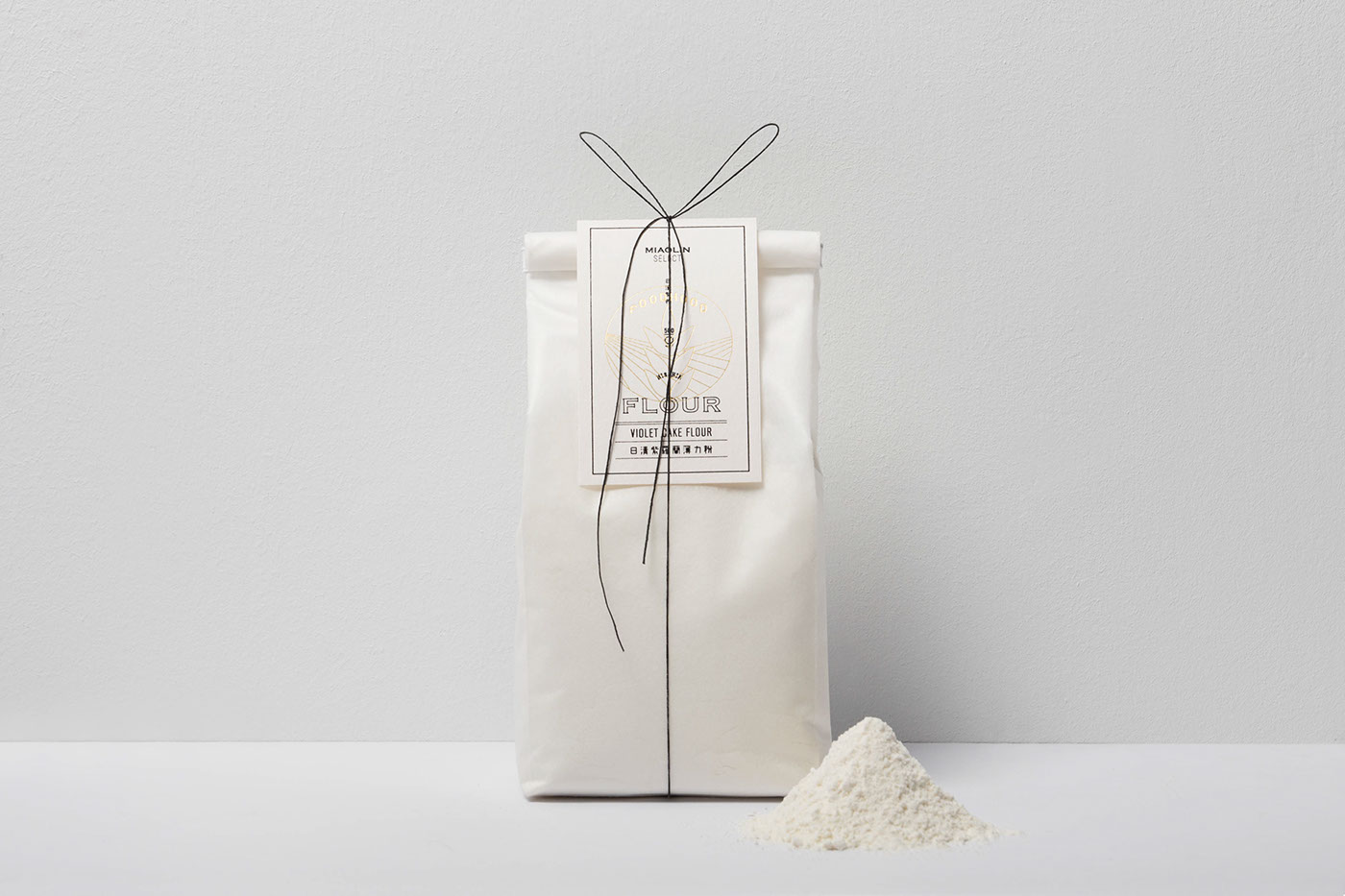 oodhoodtpe foodhood flour miaolinselect 日清製粉 Packaging packagingdesign houth goldstamping graphicdesign