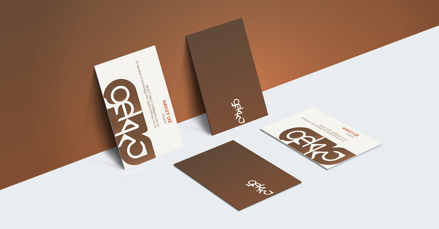 branding  logo Clothing men Mature typography   Fashion  brown stationary business card