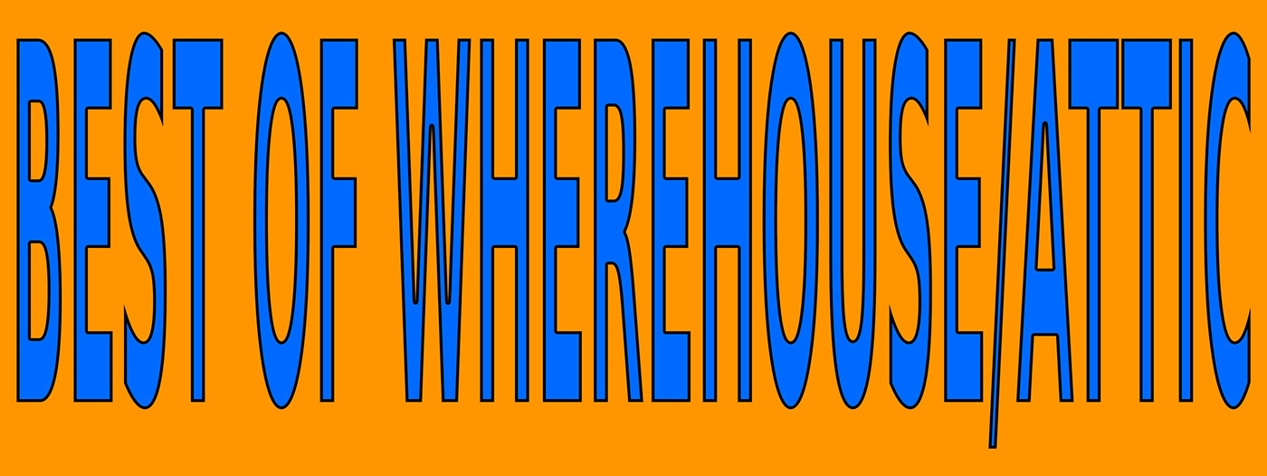 wherehouse Attic underground music techno house experimental Retro vintage typography  