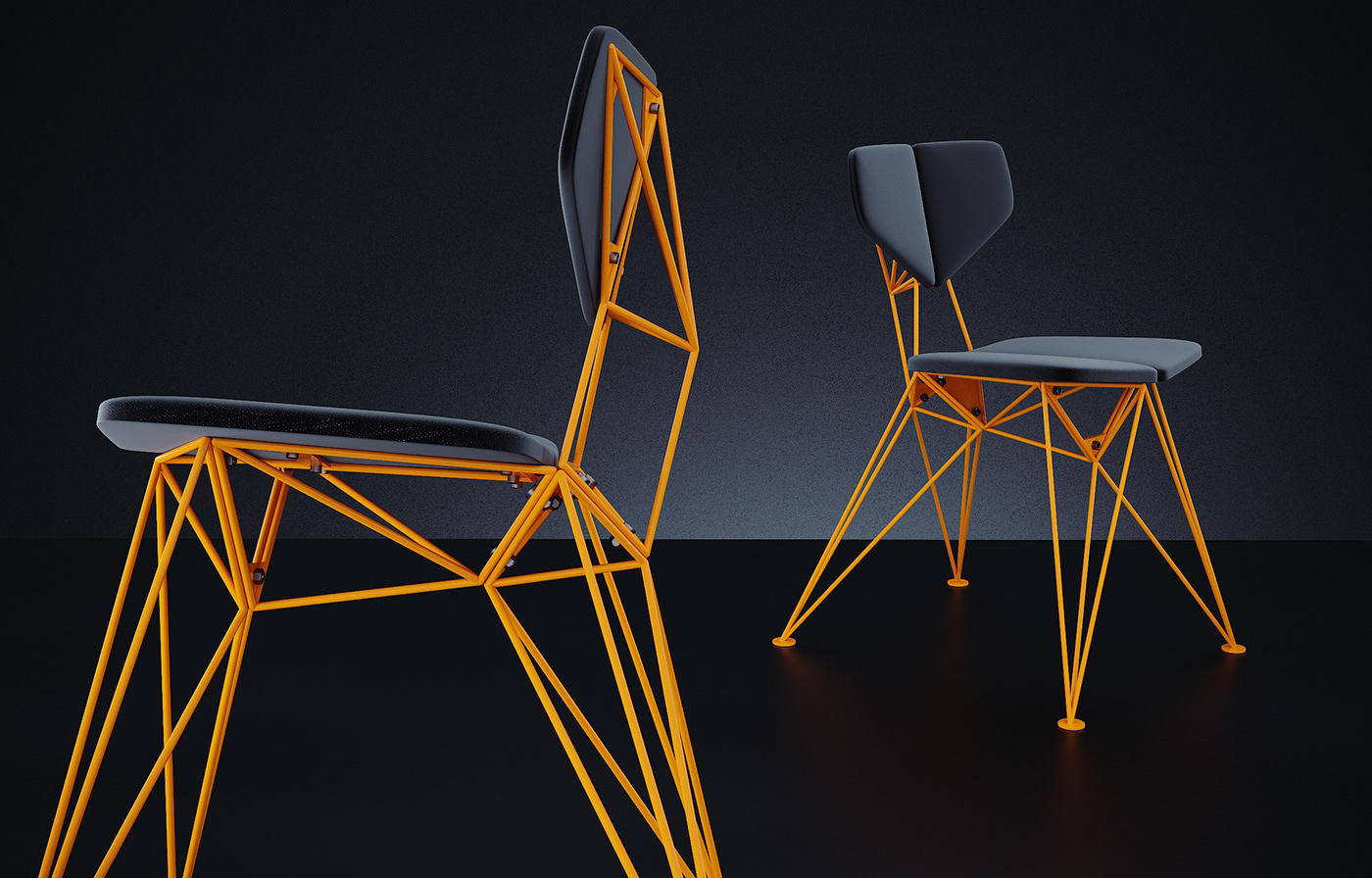 Lazariev design chair metal chair loft chair Fyodor Lazariev Wire chair prefab chair assembly chair prefabricated chair Star chair