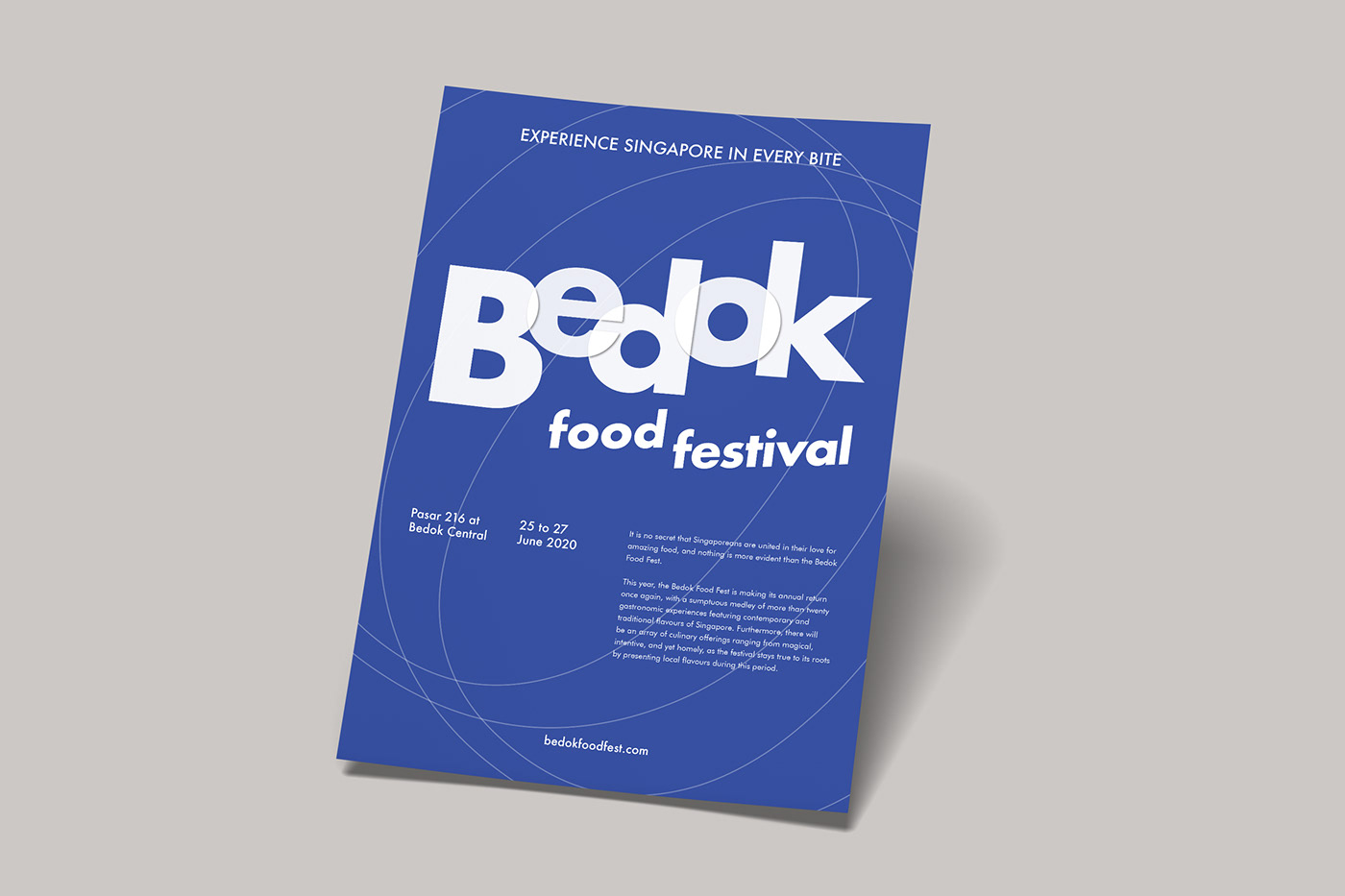 bedok festival Food  Layout poster singapore typography  