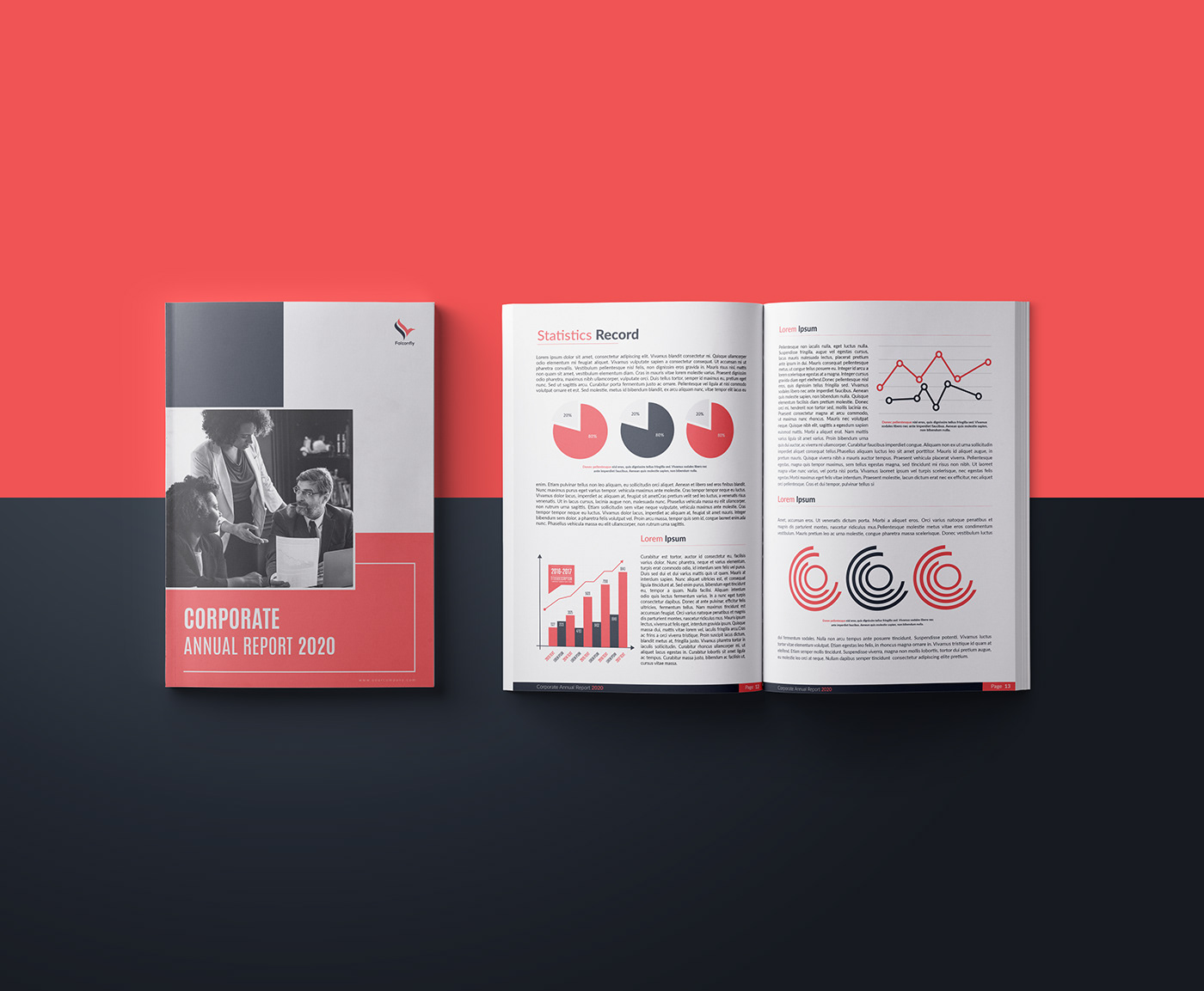 Adobe InDesign Brochure Annual Report Design behance brochure design booklet design business magazine deisgn color idea Company profile design design idea free mockup brochure multiple pages brochure